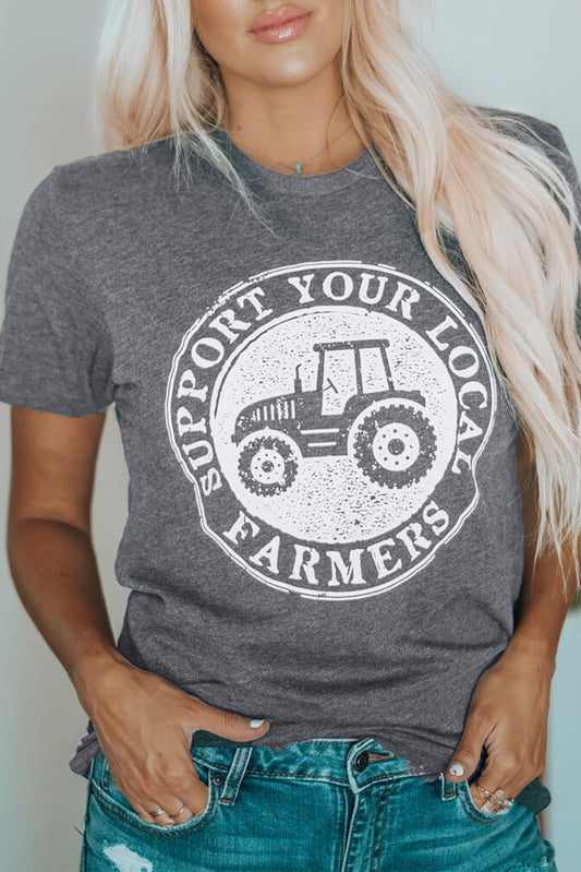 Support Your Local Farmers Graphic Tee